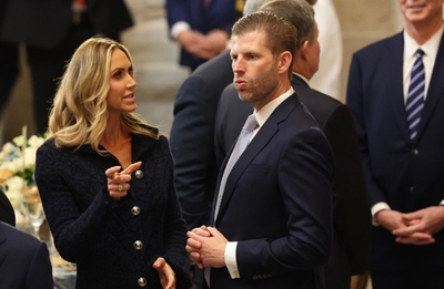 Lara Trump and Eric Trump attend the inauguration of U.S. President Donald Trump