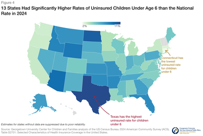 Uninsured rate for young children at highest level in nearly a decade ...