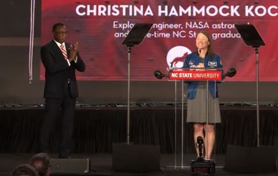 NC State offers an out of-this-world homecoming for astronaut alum Christina Koch