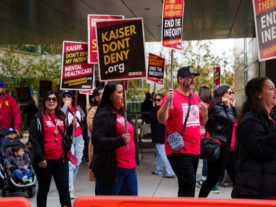 ‘I have no safety net’: Mental health patients anxious as Kaiser SoCal strike hits week 10