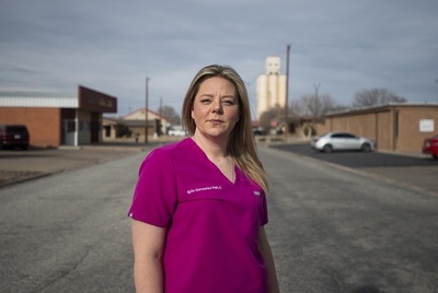 Erin Gonzales works as a nurse practitioner at the Sudan Medical Clinic Monday, March. 6, 2023, in Muleshoe, Texas.