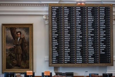 The House of Representative chamber on Monday, Aug. 4, 2025 in Austin, Texas.