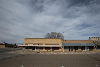 Buildings sit vacant Monday, March. 6, 2023, in Muleshoe, Texas.
