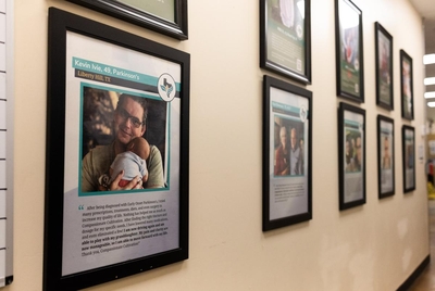 The Texas Original facility entrance, lined with patients that received care from the company, on Sept. 26, 2024. Texas Original is Texas&amp;rsquo; first licensed medical cannabis distributor and has offered people with several different afflictions to ease their pain and find relief.