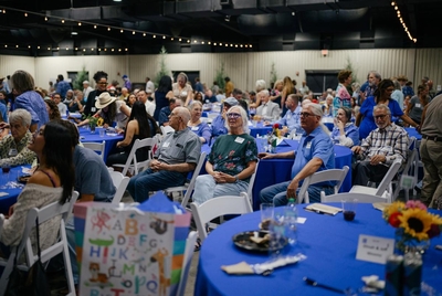 Hays County Democrats' annual gala attendees at Dripping Springs Ranch Park on Sunday, August 24, 2025.