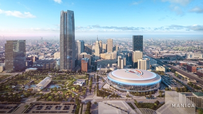 New Thunder Arena rendering - exterior