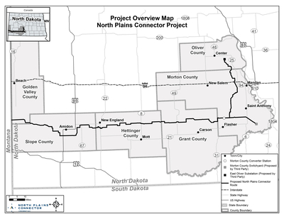 Hearings planned in southwest North Dakota power line project