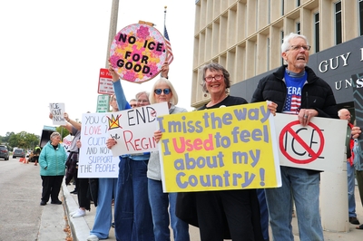 Community members protest ICE after Bismarck-area detainments increase&nbsp;