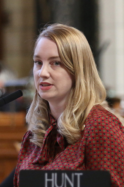 State Sen. Megan Hunt of Omaha