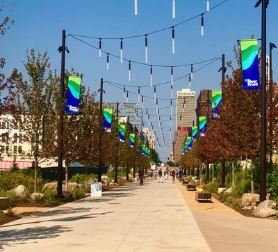 The rest of ‘The RiverFront’ project now open in Omaha, finally offering a ‘return to the river’