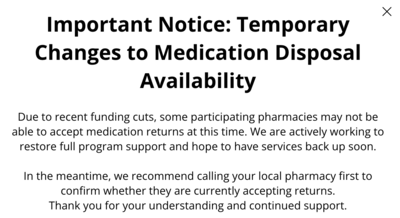 Funding restored to Nebraska drug disposal program after midsummer cuts
