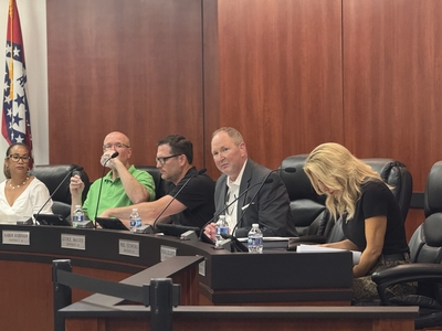 Pulaski County Justice of the Peace Phil Stowers as he makes a motion to send proposed data center regulations to the county planning department for more review on May 12, 2026.