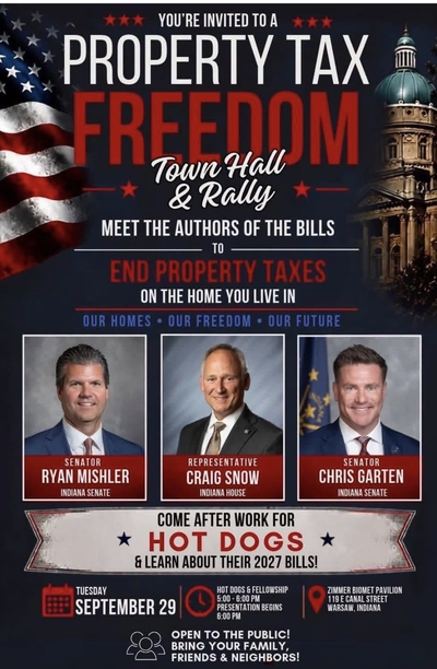 Indiana lawmakers mum on plan ‘to end property taxes on the home you live in’