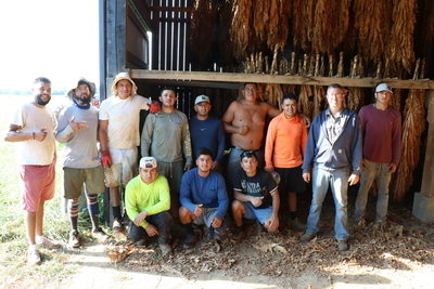 Jeremy Jones stands with his crew.