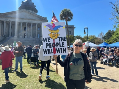 At SC’s No Kings protest, more than 1,000 protesters urged to do more to make political change