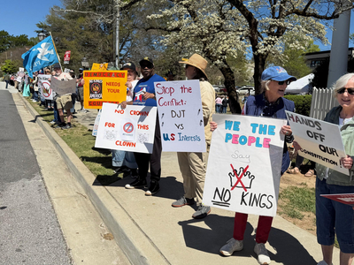 At SC’s No Kings protest, more than 1,000 protesters urged to do more to make political change