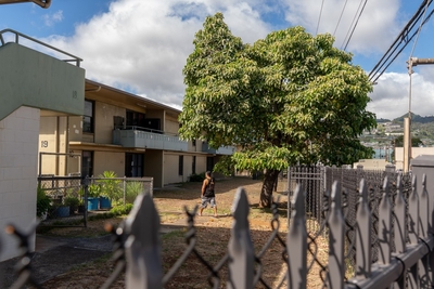 Terrill Scott was found down at McNeill Street and Waiakamilo Road, which was photographed August 12, 2026. (Craig Fujii/Civil Beat/2026)