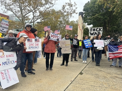 ‘No Kings’ protests across CT focus on voting, democracy