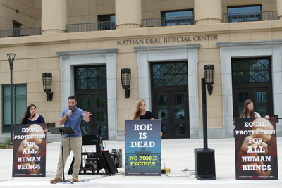 Male anti-abortion religious leaders mull murder charges for pregnant people at national event