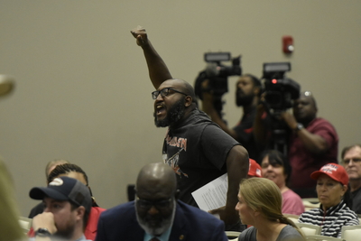 Protesters arrested, shocked with Tasers at U.S. Rep. Marjorie Taylor Greene’s town hall