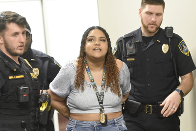 Protesters arrested, shocked with Tasers at U.S. Rep. Marjorie Taylor Greene’s town hall