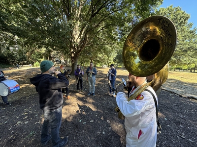 Demonstrators turn back out in Georgia for No Kings, this time with their attention turned to voting