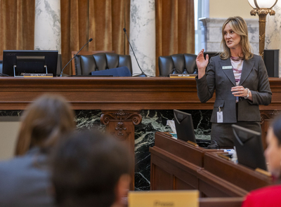 Emily Callihan, communications director for Idaho Gov. Brad Little,