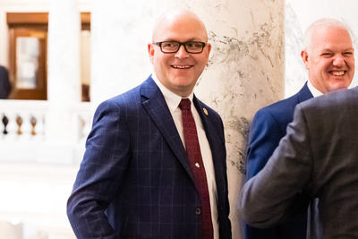 Idaho Secretary of State Phil McGrane at the State Capitol building