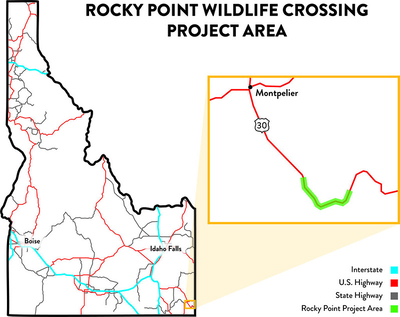 Crews finishing new wildlife crossing in southeast Idaho to protect migrating deer