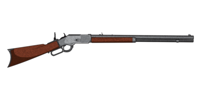 A digital representation of a Winchester Model 1873.