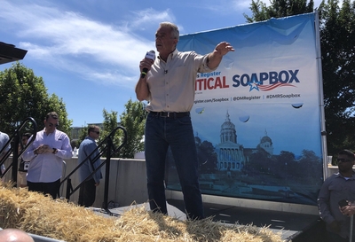 Democratic challengers to President Joe Biden speak at Iowa State Fair