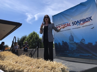 Democratic challengers to President Joe Biden speak at Iowa State Fair
