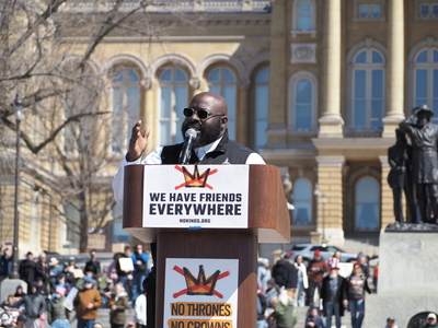 Thousands rally at Iowa Capitol for third No Kings protest