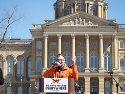 Thousands rally at Iowa Capitol for third No Kings protest