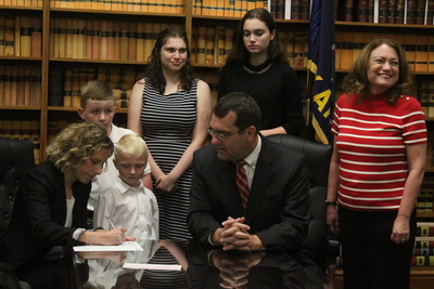 Attorney General Derek Schmidt, who is seeking the Republican Party's nomination for governor. (Lily O'Shea Becker/Kansas Reflector)