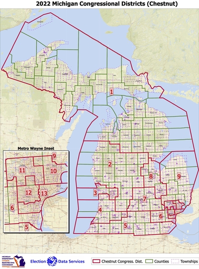 Election 2022: Here are detailed maps of Michigan’s new House, Senate and congressional districts