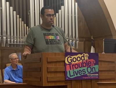 Fenton teach-in honors John Lewis, urges defense of voting rights and getting into ‘good trouble’