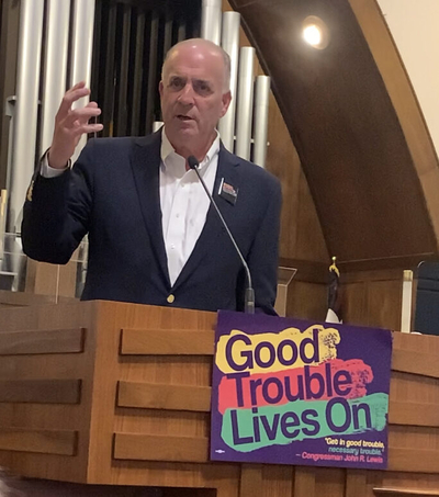 Fenton teach-in honors John Lewis, urges defense of voting rights and getting into ‘good trouble’