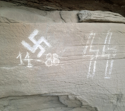 White supremacists take responsibility on social media for carvings on sacred Native site