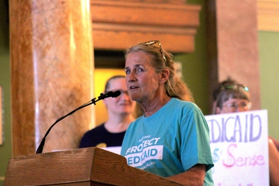 More than a hundred protest new Medicaid rules at Capitol