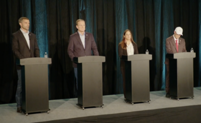 Libertarian US Senate candidate Kyle Austin pitches himself as an alternative for voters