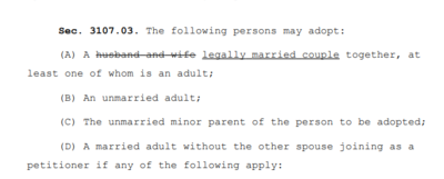 LGBTQ+ couples can adopt, but GOP rejects updating Ohio law to note that