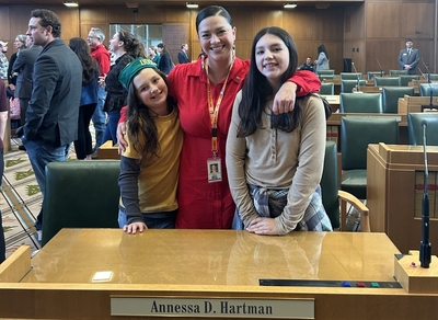 State Rep. Annessa Hartman, D-Gladstone, says her two daughters influence her policymaking. (Courtesy of Rep. Annessa Hartman)