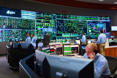 A view of the PJM Interconnection control room in Valley Forge, Pa. (Courtesy of PJM Interconnection)