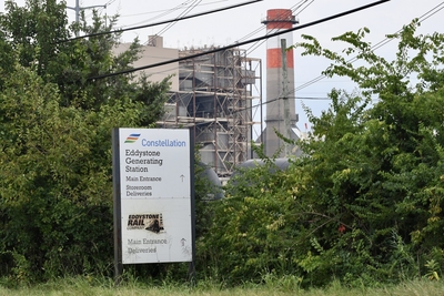 Constellation Energy's Eddystone Generating Station in Delaware County is one of two fossil fuel fired power plants ordered by U.S. Energy Secretary Chris Wright to remain ready to produce electricity beyond their retirement dates. (Photo by Peter Hall/Capital-Star)