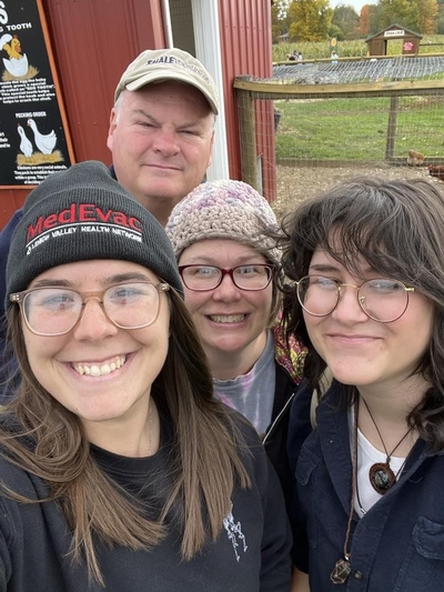 Scott Cannon, top, with his daughter Gabi, wife Sherri and daughter Lily. The Cannons are wrestling with the best way to pay for health coverage in coming year. (Courtesy photo)