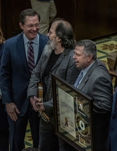 Rep. Scotty Campbell, R-Johnson City, at far right. Campbell has been accused of sexually harassing legislative interns. (Photo: John Partipilo)