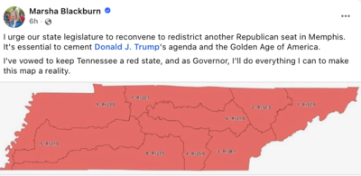 TN GOP discussing eliminating the state’s only Democratic-held U.S. House seat