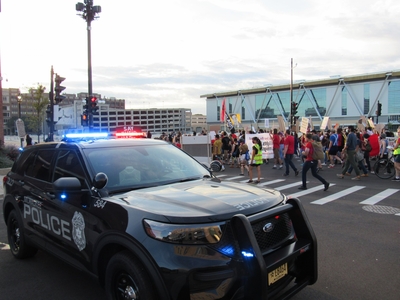 The march on the DNC in Milwaukee, August 20th, 2020. (Photo by Isiah Holmes)