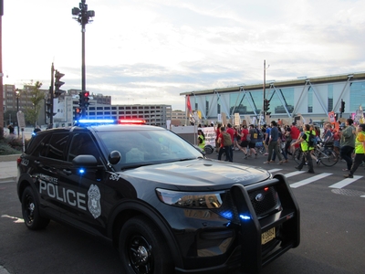 The march on the DNC in Milwaukee, August 20th, 2020. (Photo by Isiah Holmes)